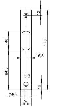 Flachschließblech Nr. 9331